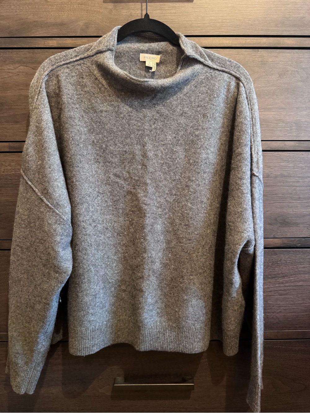 Anthropologie Pilcro Alani 100% Cashmere Mock-Neck Sweater - Picture 3 of 5